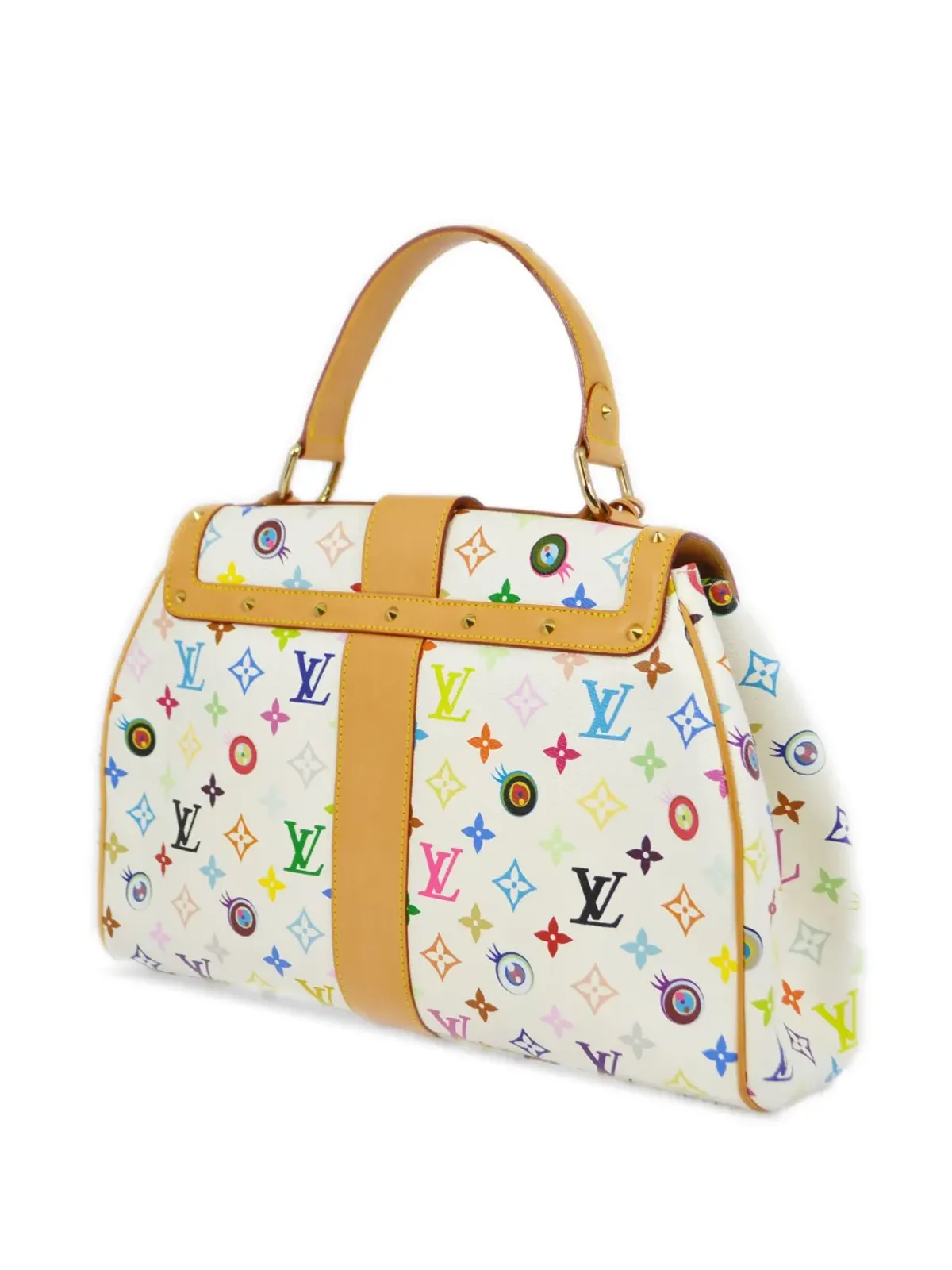 Louis Vuitton ビンテージ x Takashi Murakami 2003年ビンテージ Sac Retro GM ハンドバッグ - ホワイト - 画像2