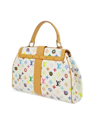 Louis Vuitton ビンテージ x Takashi Murakami 2003年ビンテージ Sac Retro GM ハンドバッグ - ホワイト - サムネイル2
