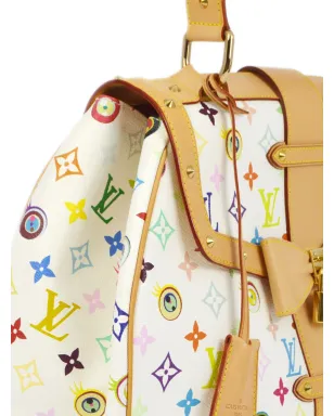 Louis Vuitton ビンテージ x Takashi Murakami 2003年ビンテージ Sac Retro GM ハンドバッグ - ホワイト - サムネイル3