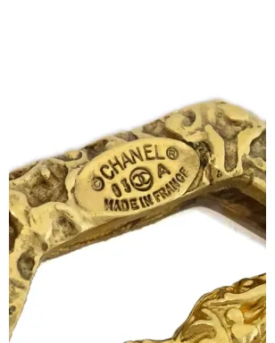 CHANEL ビンテージ 1993 CC オクタゴナル ブローチ - ゴールド - サムネイル3