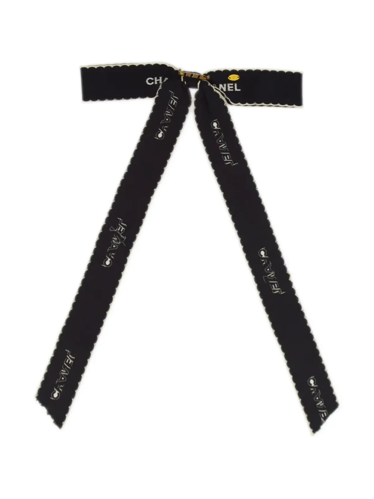 CHANEL ビンテージ 1990-2000年代 ボウリボン ピン - ブラック - 画像2