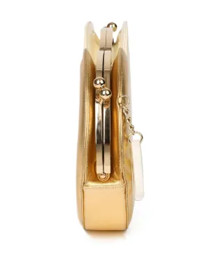 CHANEL ビンテージ 2006 ダブルサークル クラッチバッグ - ゴールド - サムネイル5