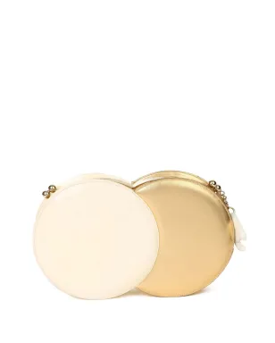 CHANEL ビンテージ 2006 ダブルサークル クラッチバッグ - ゴールド - サムネイル2