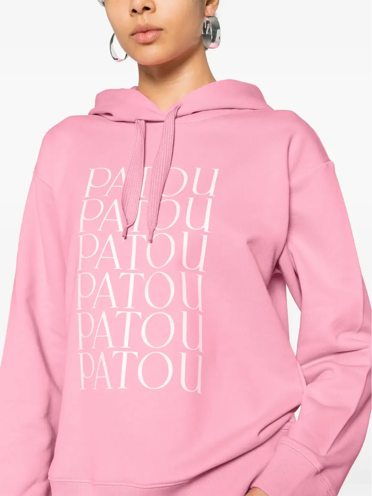 Patou オーガニックコットン フーディ - ピンク - 画像5