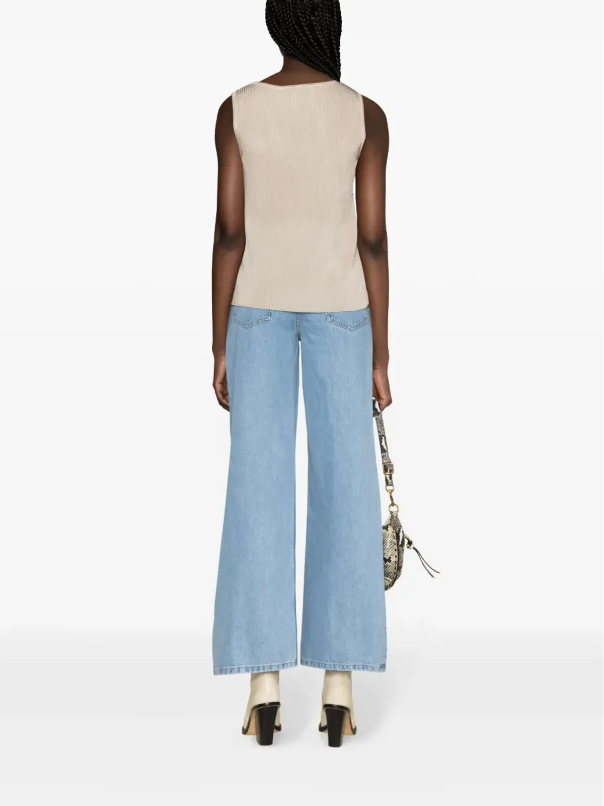 A.P.C. リブ編みトップ - ニュートラルカラー - 画像4