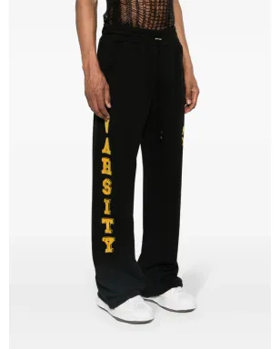 AMIRI フロックドロゴ コットン トラックパンツ - ブラック - サムネイル3
