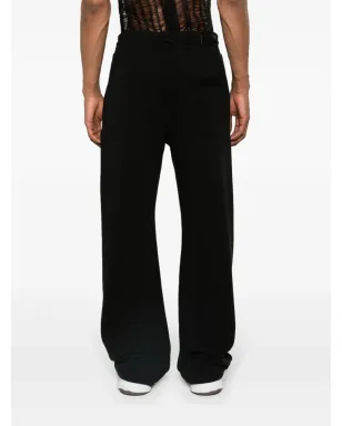 AMIRI フロックドロゴ コットン トラックパンツ - ブラック - サムネイル4