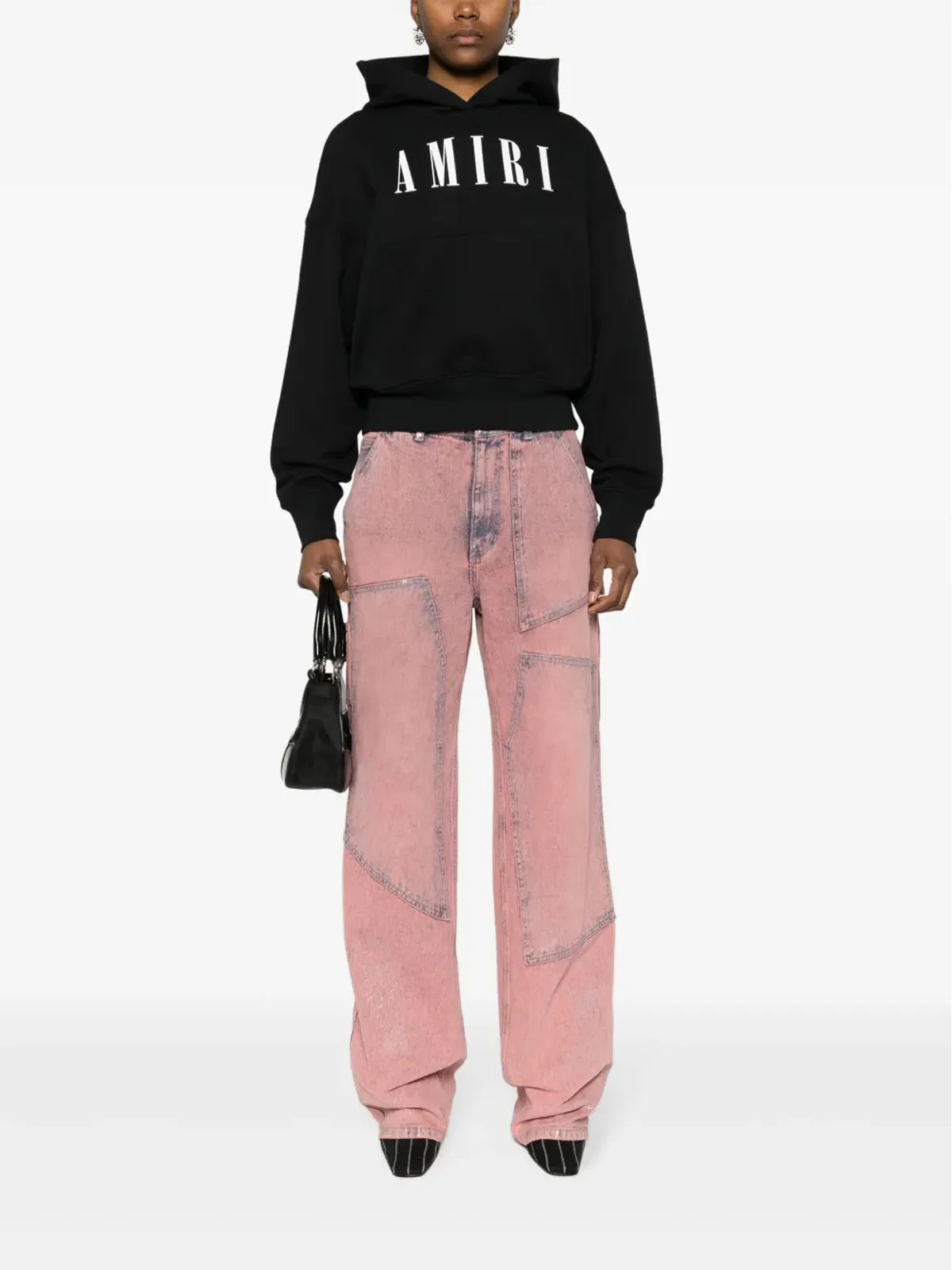 AMIRI ロゴプリント コットン フーディー - 画像2