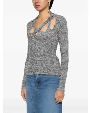 ISABEL MARANT ゾリア ニットトップス - グレー - サムネイル3