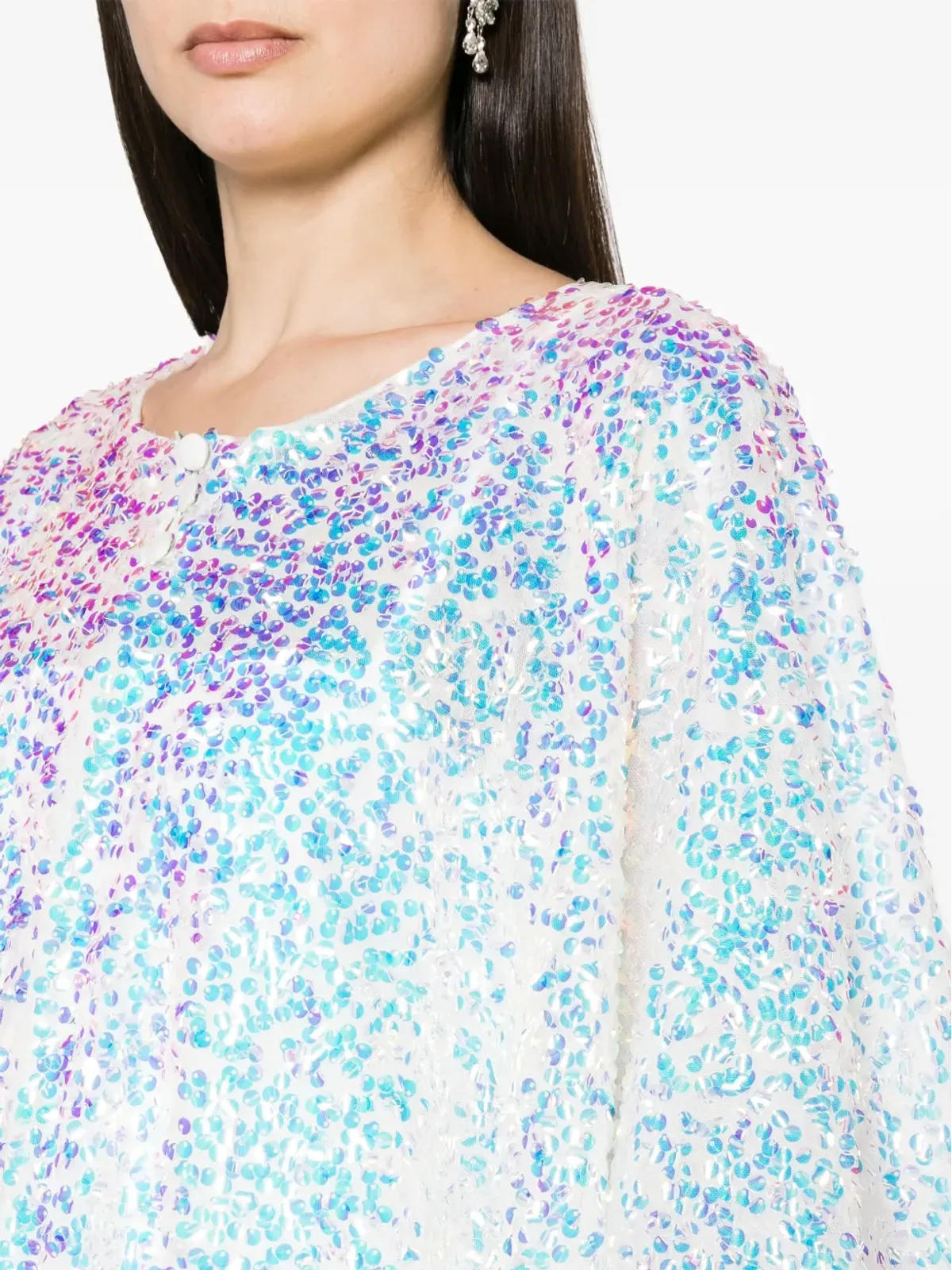 Baruni Lily sequinned maxi dress - White - 画像5