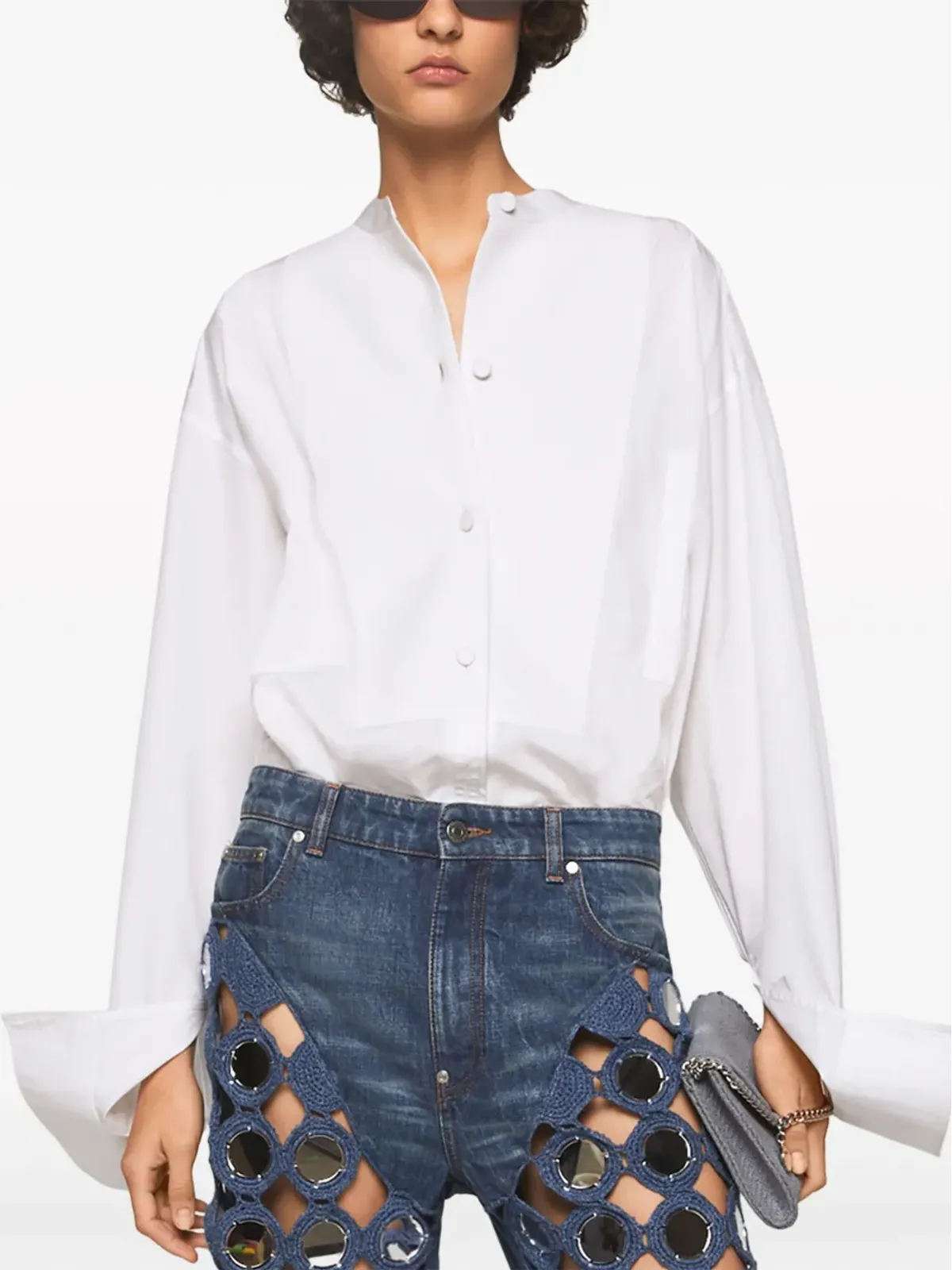 Stella McCartney プラストロンシャツ - ホワイト - 画像5