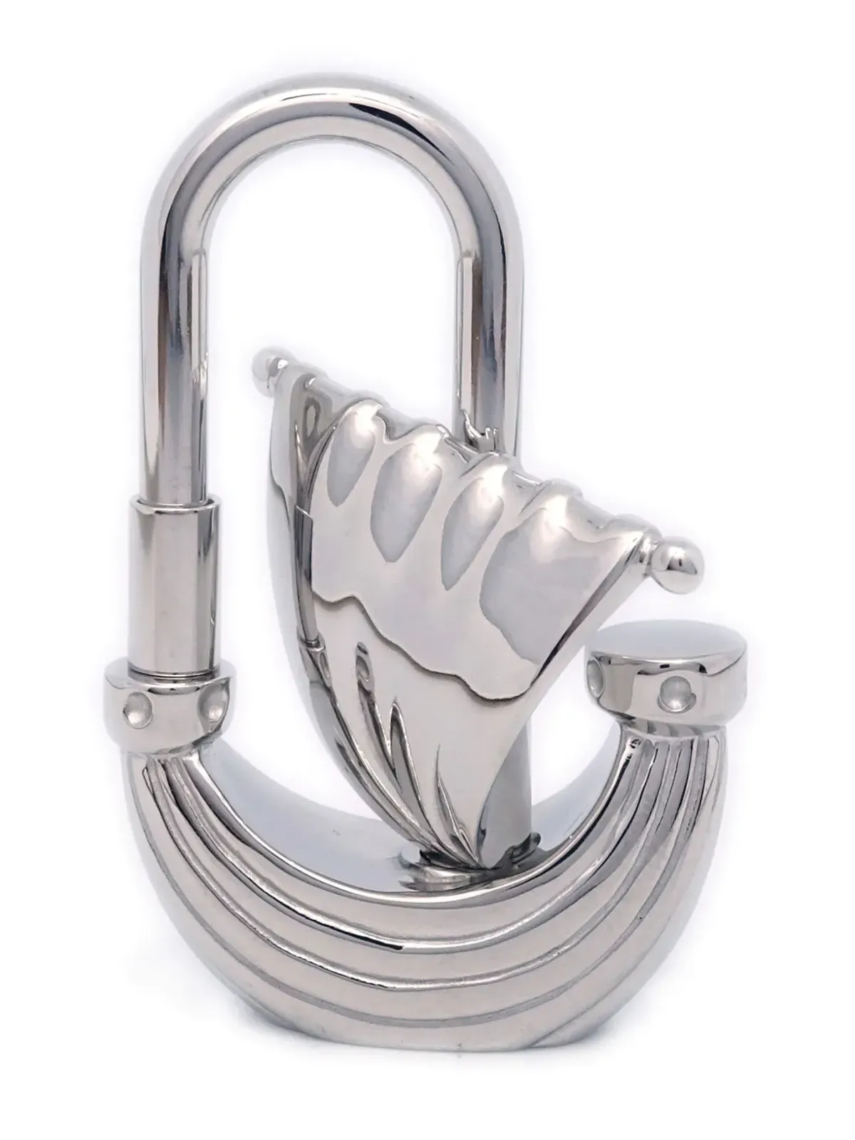 Hermès ビンテージ 2006年 L’ Air de Paris Yacht Cadena Lock バッグチャーム - シルバー - 画像3