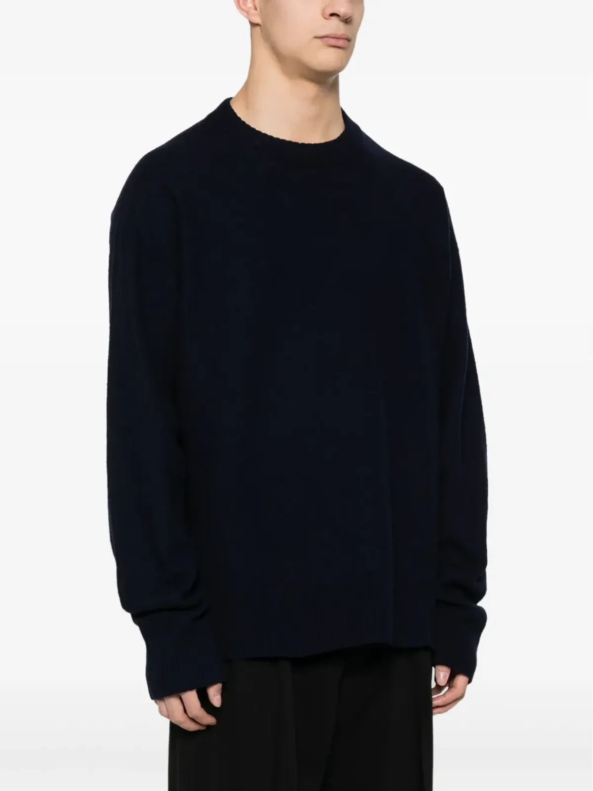 Jil Sander サイドスリット入り ウール ジャンパー - ブルー - 画像3