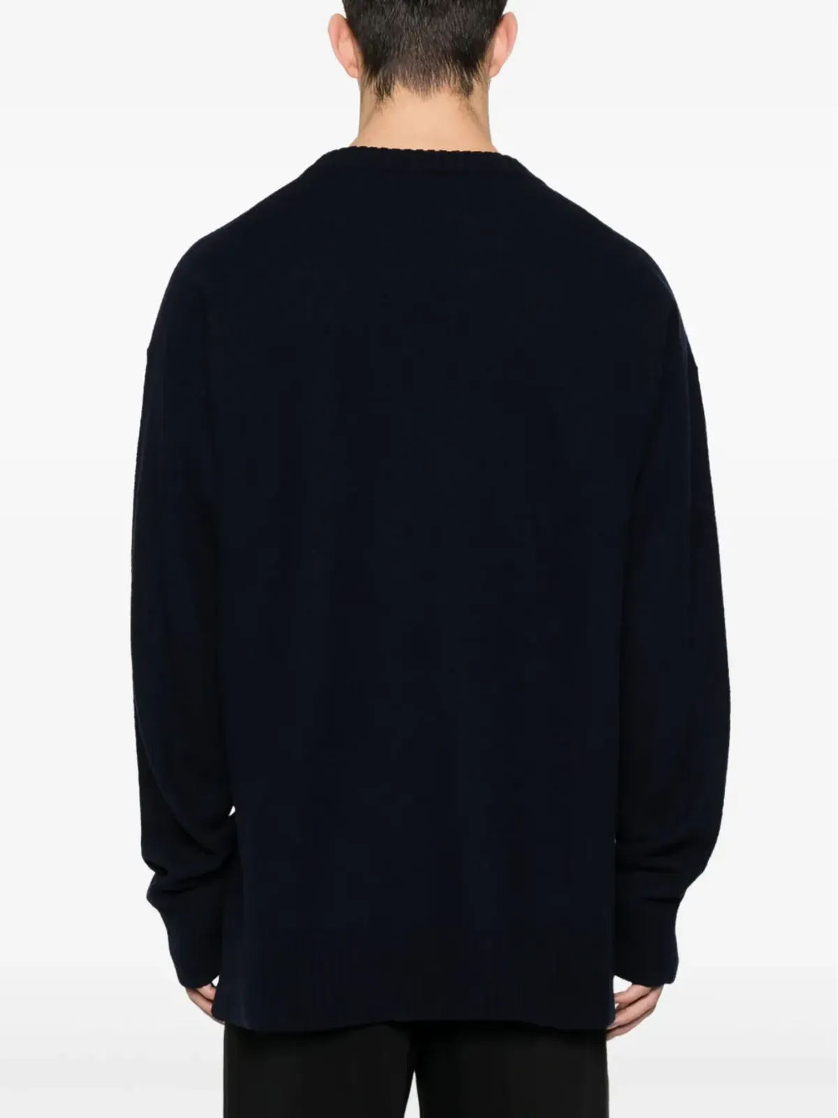 Jil Sander サイドスリット入り ウール ジャンパー - ブルー - 画像4