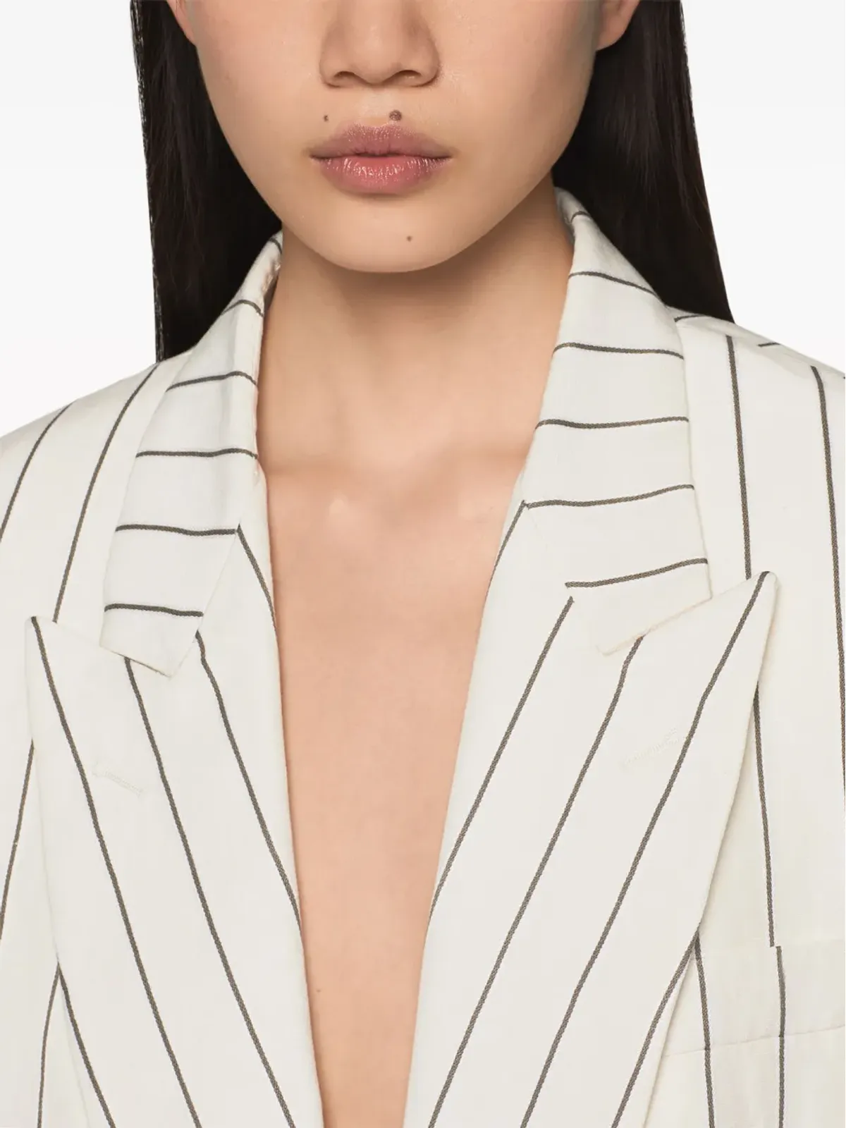 Stella McCartney ピンストライプ柄のシングルブレストブレザー - 画像5