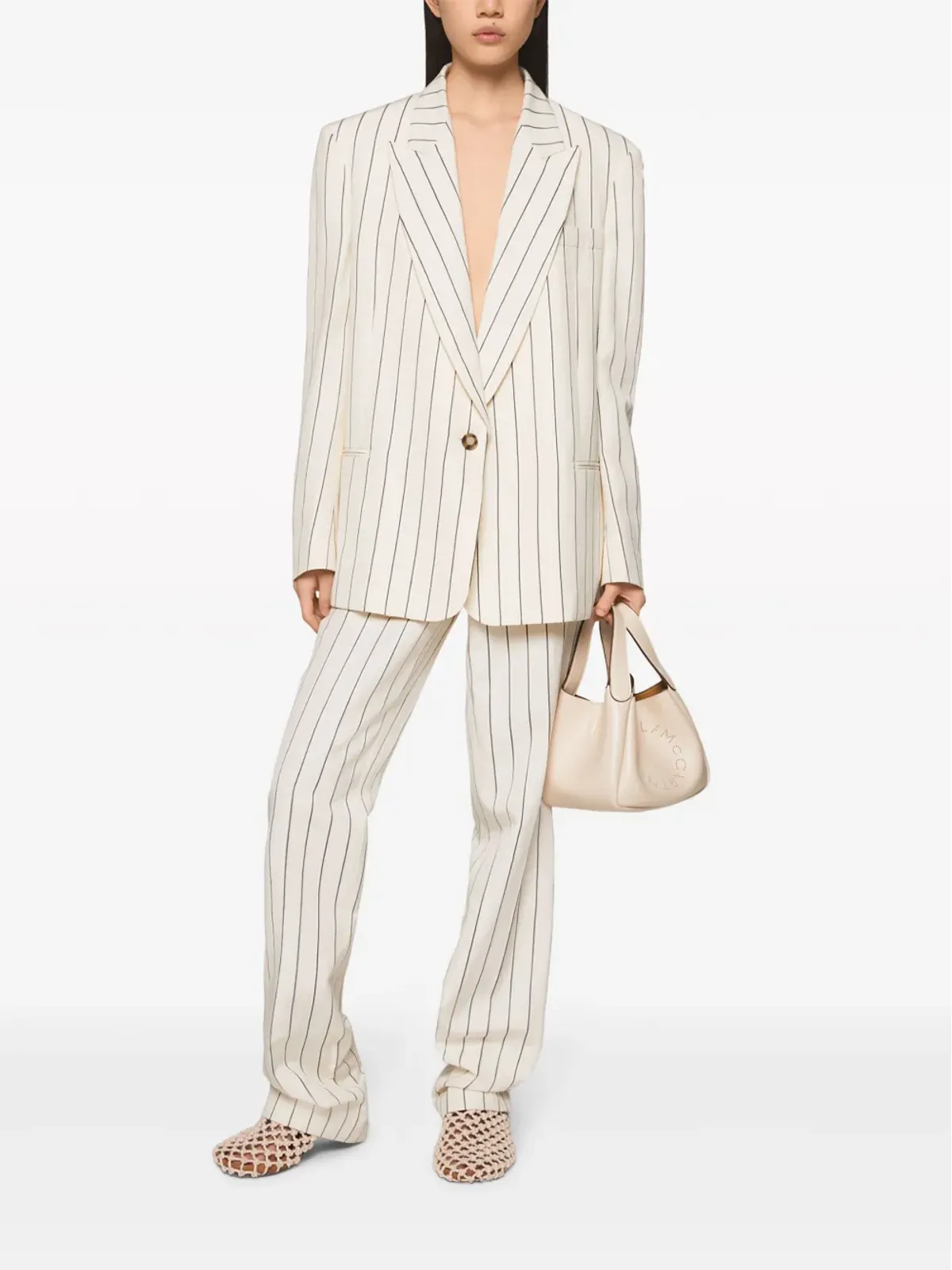 Stella McCartney ピンストライプ柄のシングルブレストブレザー - 画像2