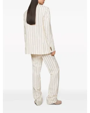 Stella McCartney ピンストライプ柄のシングルブレストブレザー - サムネイル3