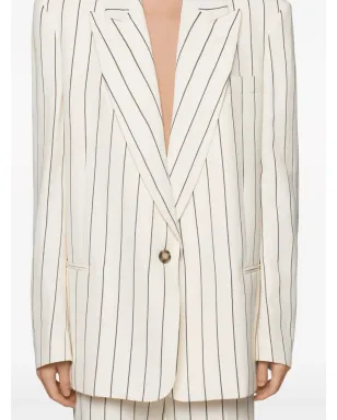 Stella McCartney ピンストライプ柄のシングルブレストブレザー - サムネイル4