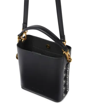 Stella McCartney Frayme 合成皮革 バケットバッグ - ブラック - サムネイル4