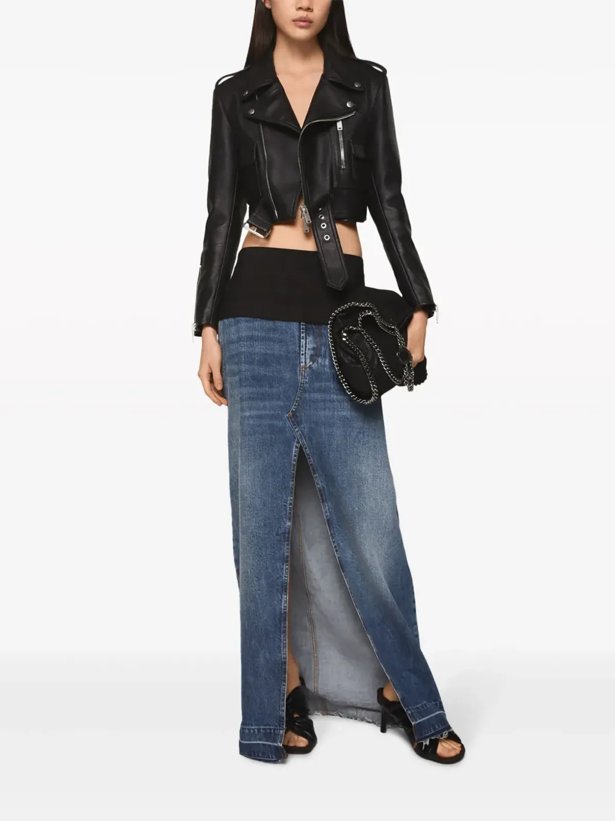 Stella McCartney デニムマキシスカート - 画像2