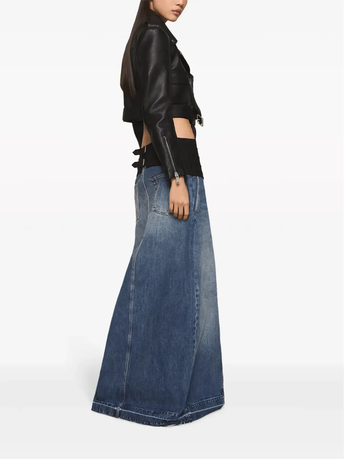 Stella McCartney デニムマキシスカート - 画像4