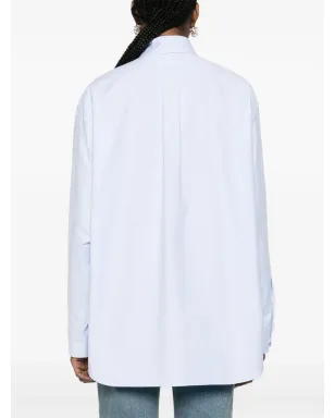 Prada オックスフォードコットンシャツ ブルー - サムネイル4