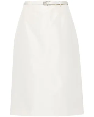 Prada ロゴバックル ストレート フェイルスカート - サムネイル1