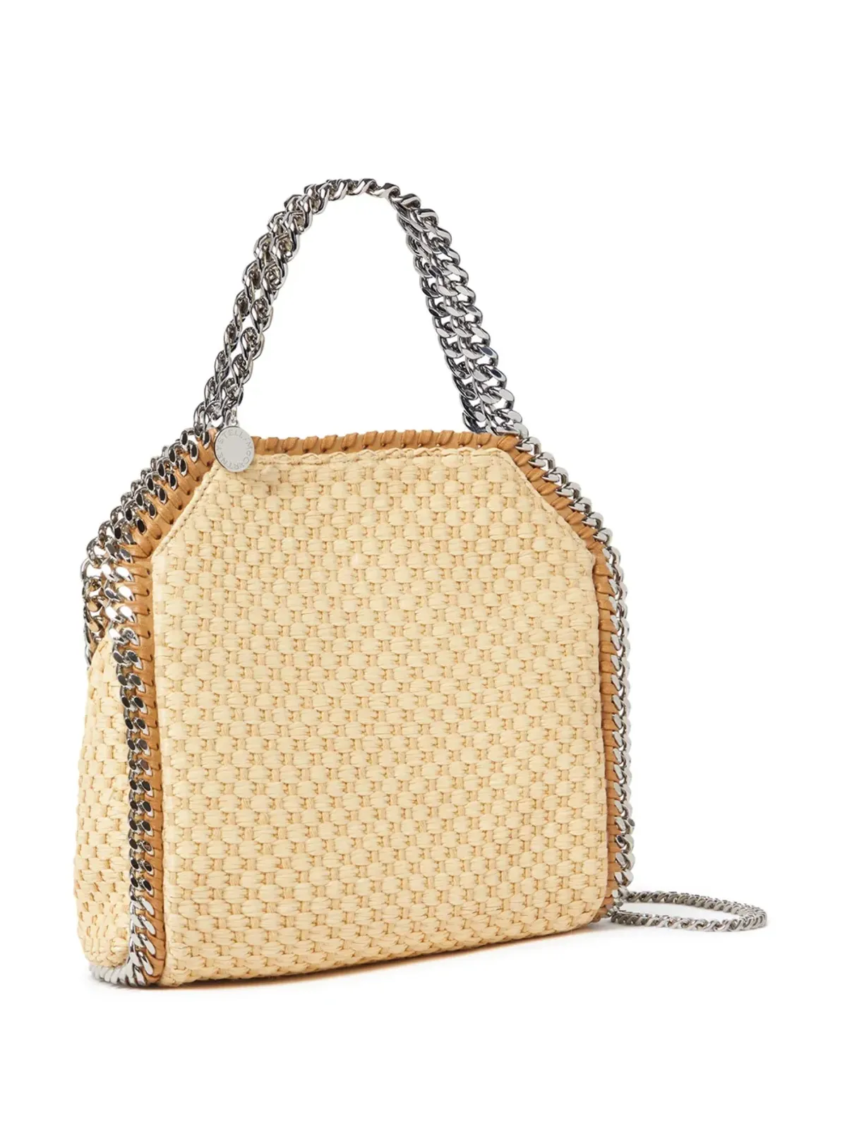 Stella McCartney ミニ Falabella ラフィア トートバッグ - 画像3