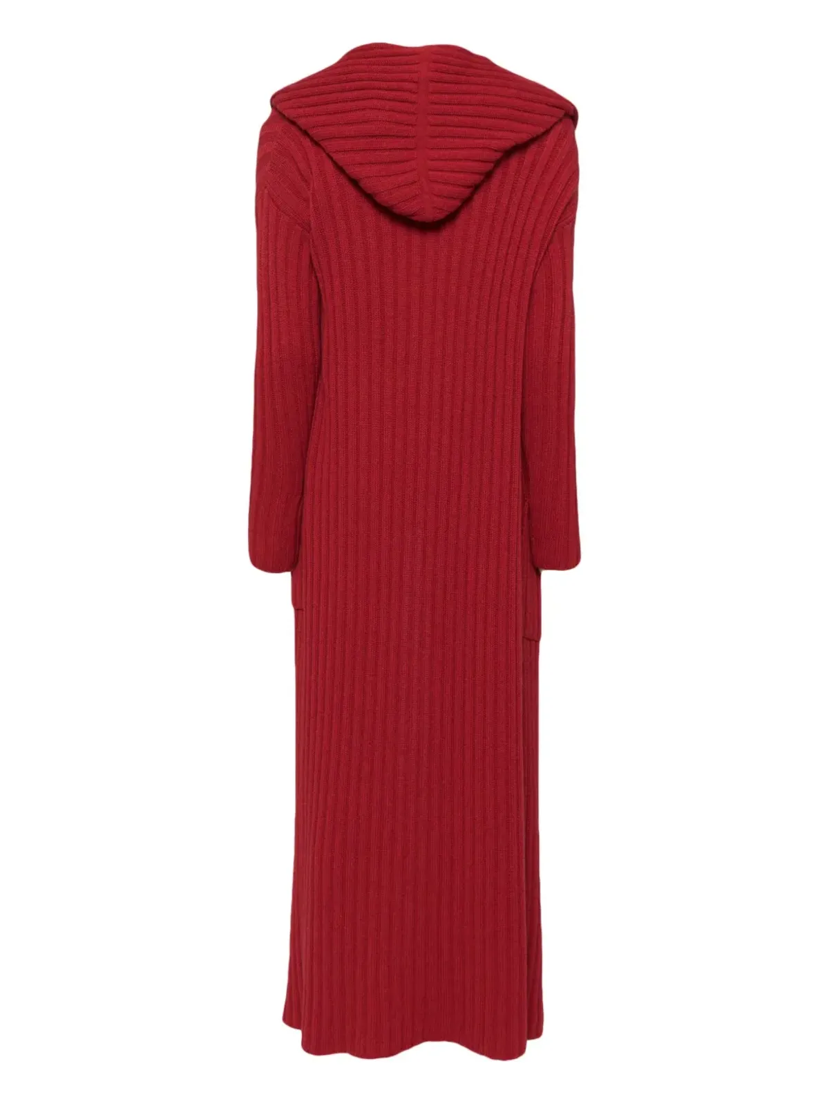 Teddy Cashmere リブ編みカシミヤカーディガン - レッド - 画像2