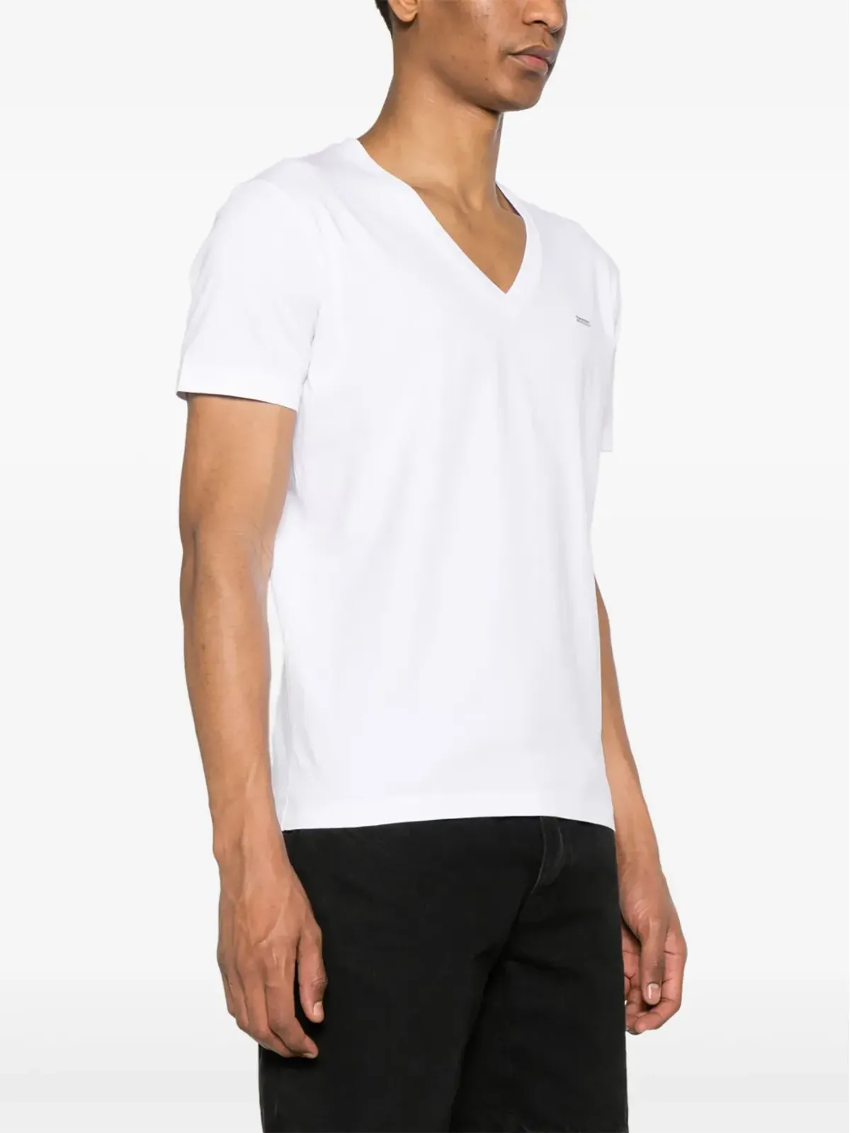DSQUARED2 ロゴプレート付き コットン Tシャツ - ホワイト - 画像3