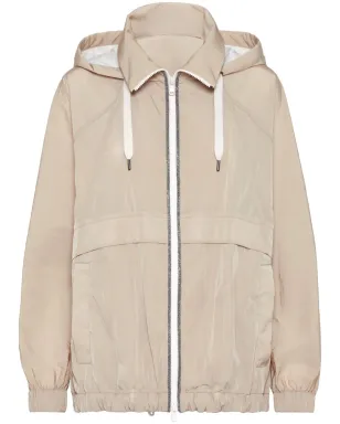 Brunello Cucinelli ライトウェイト ジップフロント ジャケット - ニュートラルカラー - サムネイル1