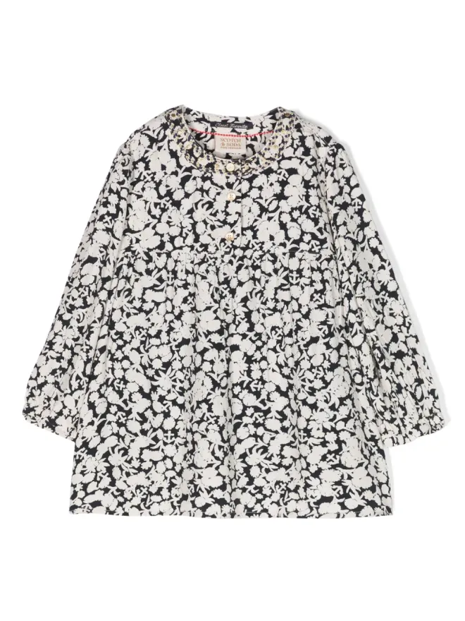 Scotch & Soda Scotch & Soda 花柄プリント襟なしブラウスの商品画像