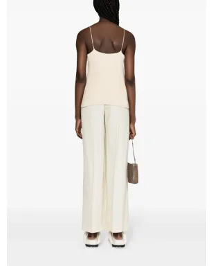 Jil Sander Vネックリブニットトップ - サムネイル4