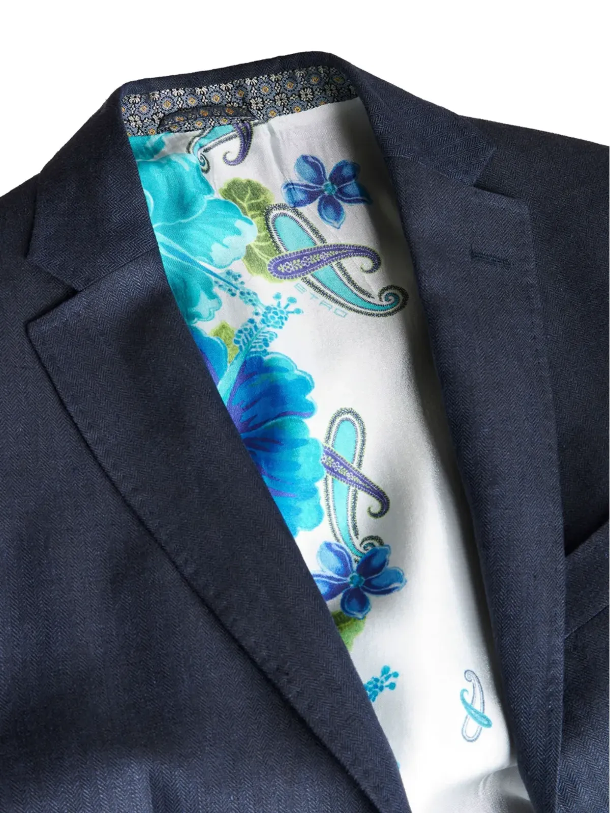 ETRO シングルブレスト ウールブレザー - ブルー - 画像4