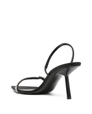 Saint Laurent Rendez-Vous 75mm レザーサンダル - ブラック - サムネイル3