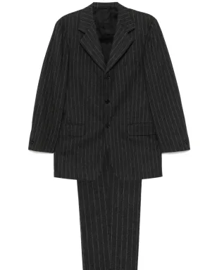 Romeo Gigli Pre-Owned 1990年代ピンストライプスーツ - グレー - サムネイル1