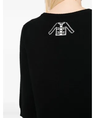 CHANEL ビンテージ 2008 CCボタン付き カシミア ドレス - サムネイル5