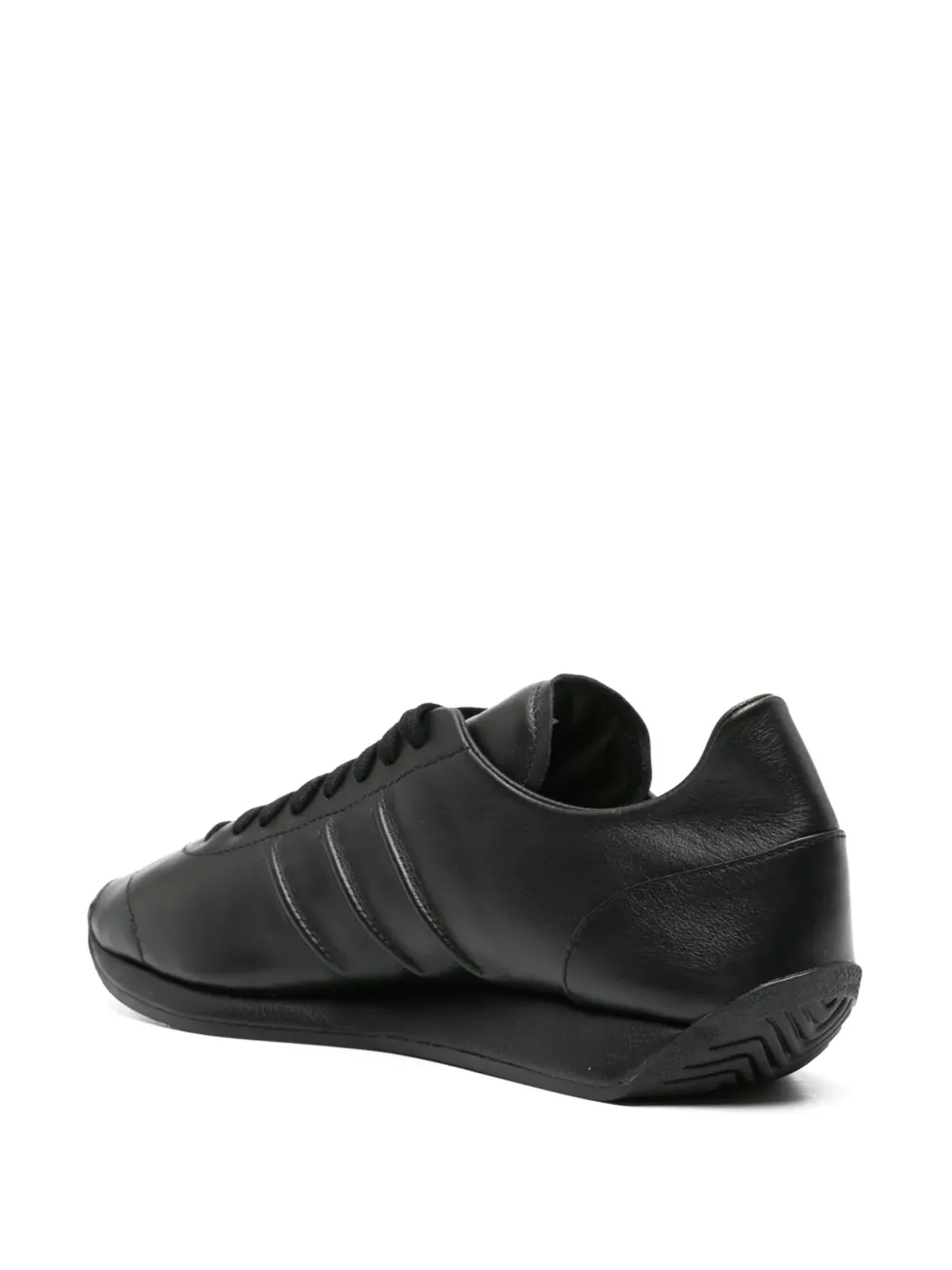 Y-3 × アディダス カントリー レザー スニーカー ブラック - 画像3