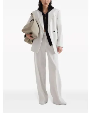 Brunello Cucinelli ジップアップフード付きカーディガン - ブラック - サムネイル2