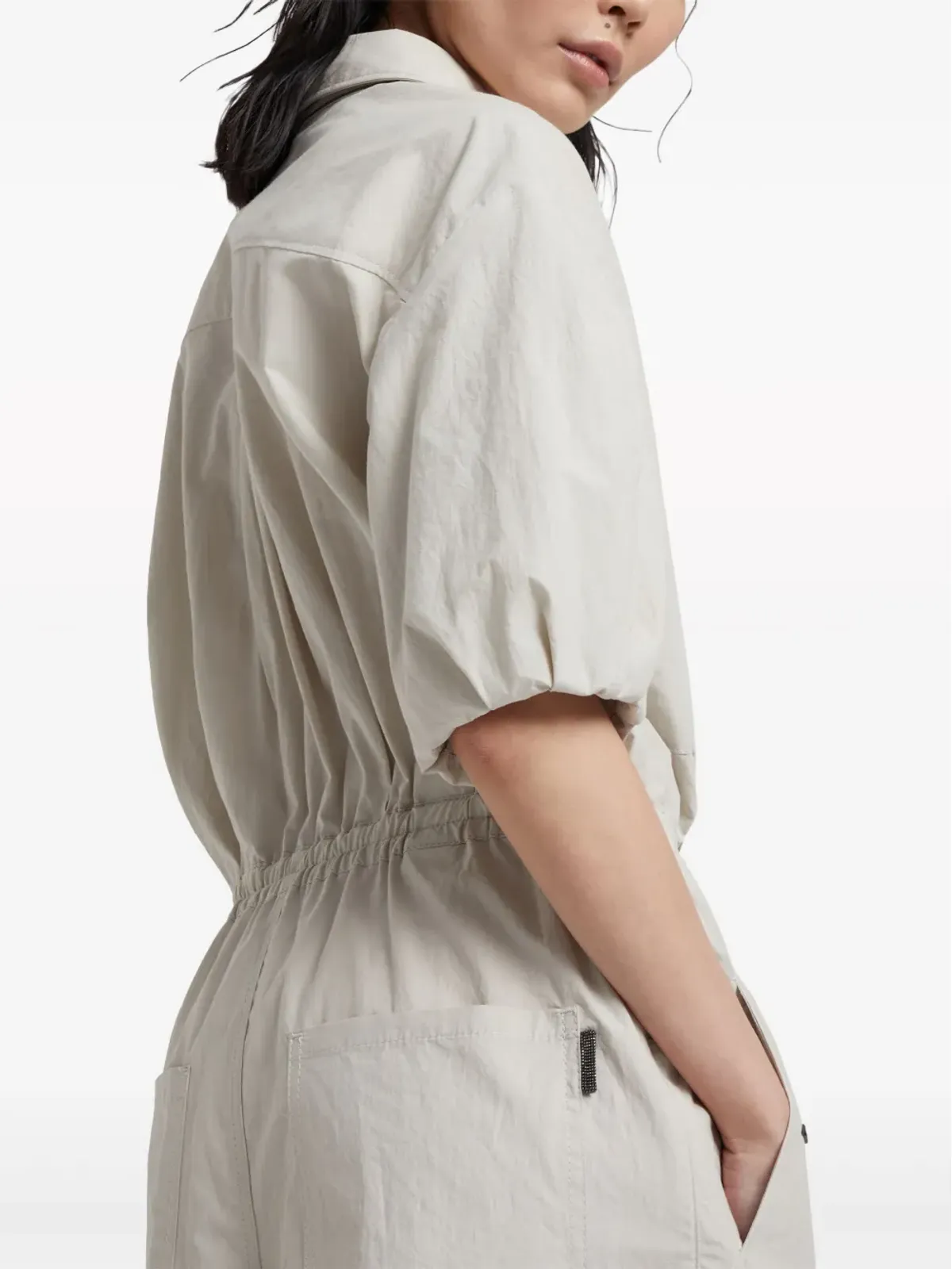 Brunello Cucinelli ワイドレッグ コットン ジャンプスーツ - 画像5