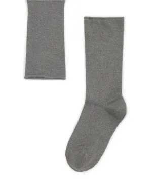 Brunello Cucinelli ルレックス カシミヤ混紡 ソックス - グレー - サムネイル2