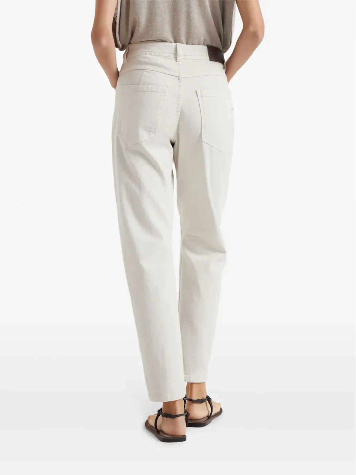 Brunello Cucinelli ミッドライズ テーパードジーンズ - 画像4