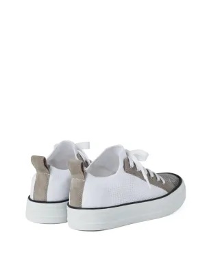 Brunello Cucinelli モニリ・ディテール パネルドスニーカー - ホワイト - サムネイル3