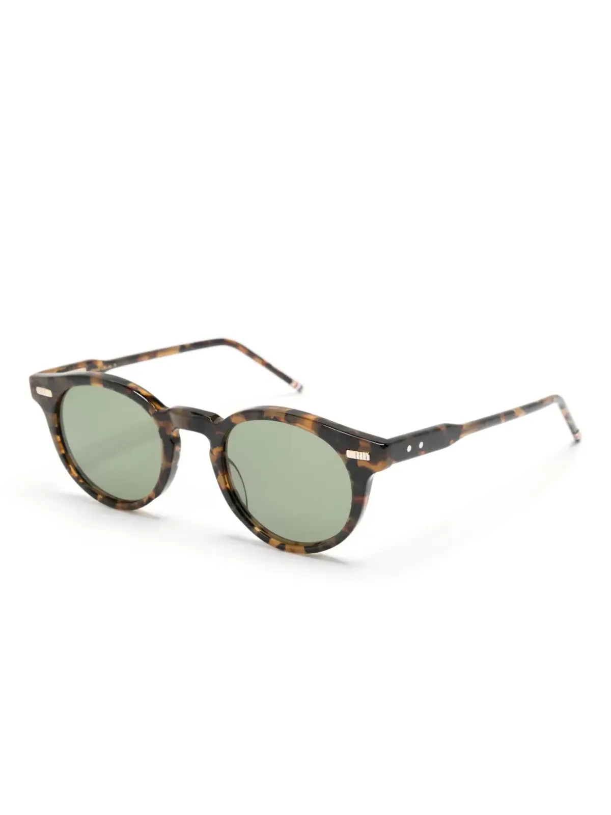 Thom Browne Eyewear べっ甲柄ラウンドフレーム サングラス - 画像2