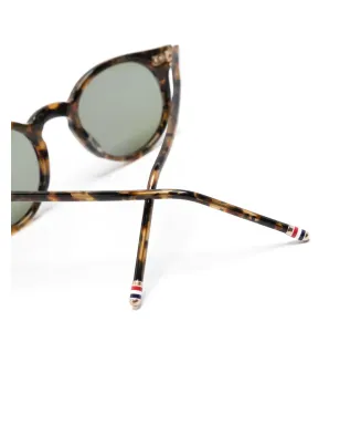 Thom Browne Eyewear べっ甲柄ラウンドフレーム サングラス - サムネイル3