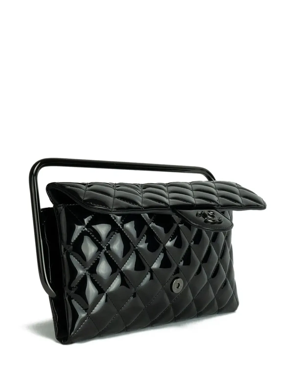 ビンテージ CHANEL クラシックフラップ クラッチバッグ - 画像2