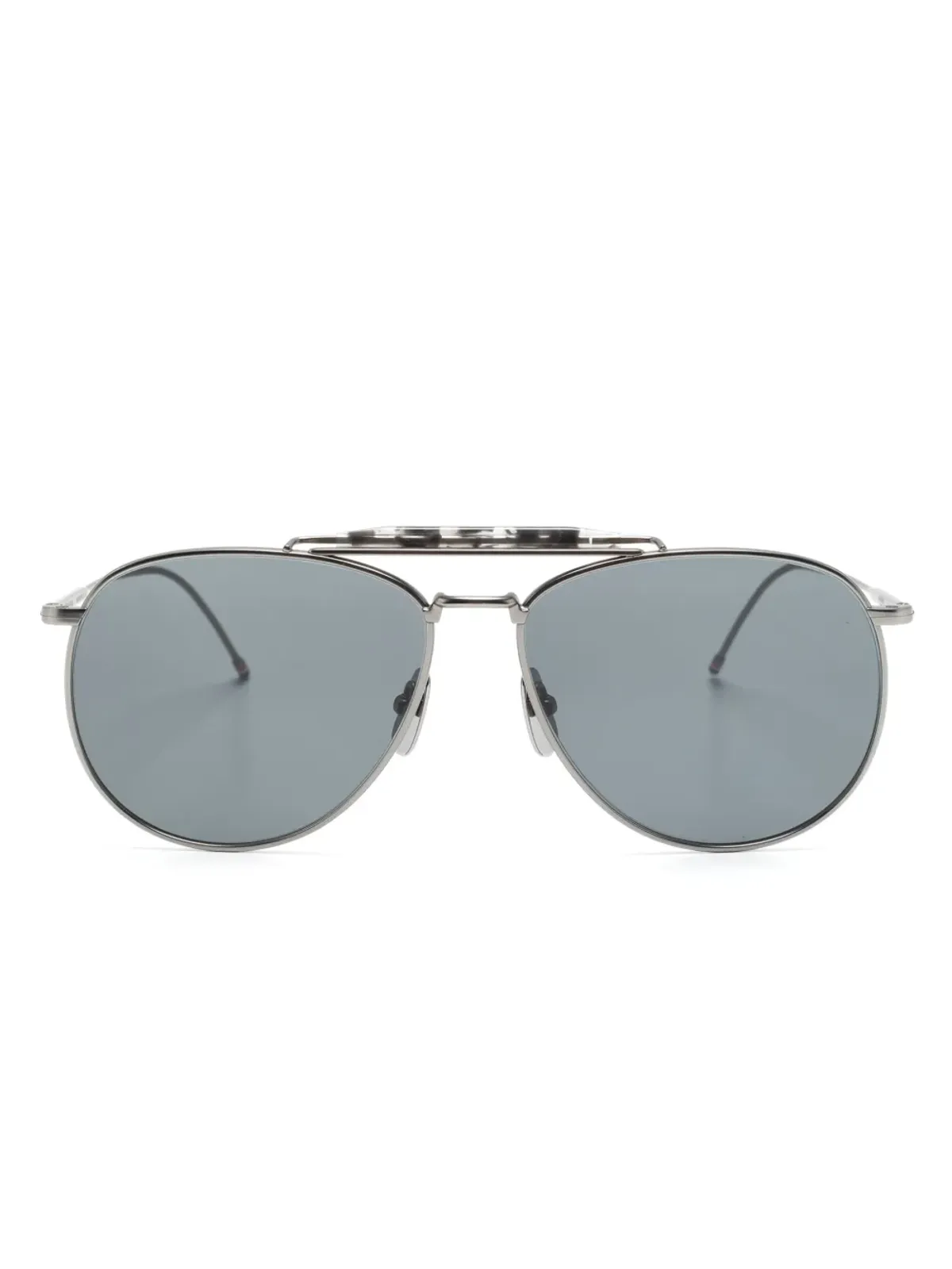 Thom Browne Eyewear ダブルブリッジ パイロットフレーム サングラス - Grey - 画像1