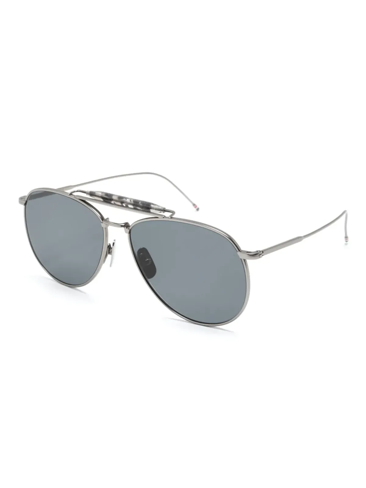 Thom Browne Eyewear ダブルブリッジ パイロットフレーム サングラス - Grey - 画像2