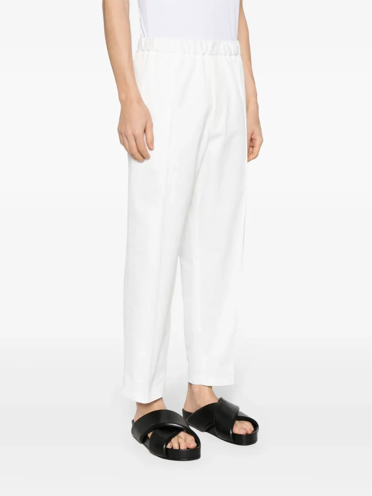 Jil Sander テーパードコットンパンツ - 画像3