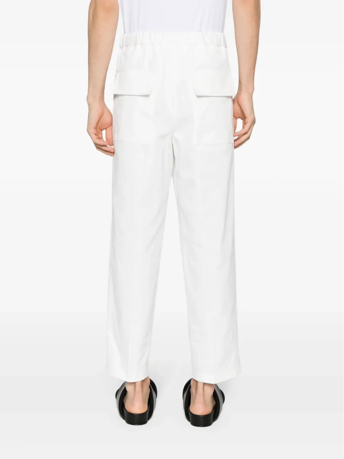 Jil Sander テーパードコットンパンツ - 画像4
